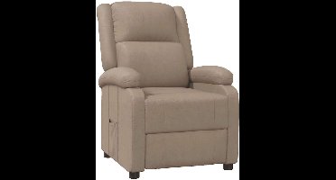 vidaXL - Fauteuil - verstelbaar - kunstleer - cappuccinokleurig