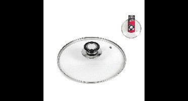 Universele pannendeksel - glas - voor pannen van D15,5 cm - deksel