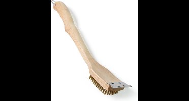 Napoleon Houten grillborstel met koperen borstels