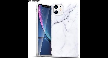 iPhone 11 bumper hoesje - ESR - Marble / Marmer - Wit