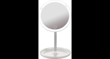 PLATINET Spiegel met Ringverlichting - Make-upspiegel - Scheerspiegel