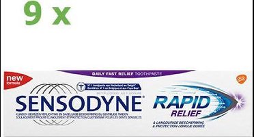 Sensodyne - Tandpasta - Rapid Relief - 75ml x 9