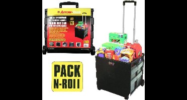 Höfftech Trolley met Vouwkrat - Max. 25 Kg - 40 Liter - Telescopisch handvat