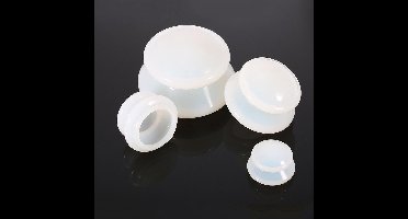 Kelerino Massage-accessoire Cups - Massagehulpmiddel - Siliconen - Wit