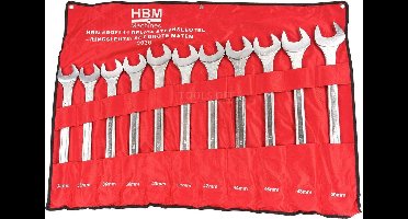 HBM Profi 11 Delige Steeksleutel “ Ringsleutelset GROTE Maten