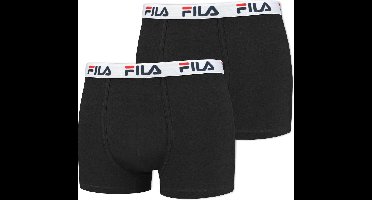 Fila Boxershorts Mannen 2 pack zwart maat M