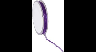 Paars Organza lint 3 mm / 50 mtr.