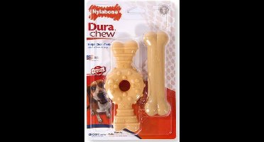 Nylabone Durable Chew Pindakaas Ring En Bot 14.5X6.5X2 / 13X3X2 CM