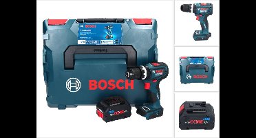 Bosch GSB 18V-90 C Profi-accuschroefboormachine 18 V 64 Nm borstelloos + 1x ProCORE accu 8.0 Ah + L-Boxx - zonder oplader