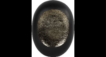 Non-branded Waxinelichthouder Eggy 34,5 Cm Staal Zwart/brons