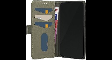 Mobilize Telefoonhoesje geschikt voor Samsung Galaxy S24 Hoesje | Mobilize Premium Gelly Wallet Bookcase Portemonnee | Pasjeshouder voor 3 Pasjes | Telefoonhoesje voor Pinpas / OV Kaart / Rijbewijs - Groen