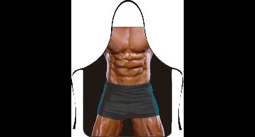 Grappig Keuken Schort met Sexy Body Man-Print