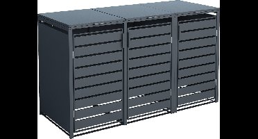 4gardenz® Premium Kliko Ombouw 3 bakken - Containerombouw - Antraciet