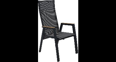 Standenstoel amir teak zwart