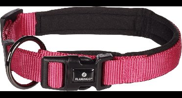 Flamingo Abbi - Halsband Honden - Halsband Abbi Kersenrood S 40-45cm 20mm - 1st - 190621 - 1st