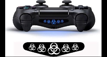 Lightbar sticker voor PlayStation 4 – PS4 controller light bar skin - HAZARD – lightbar sticker - stuks