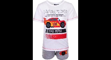 Disney Cars Set - Game On - Wit - Maat 110/116 (tot 6 jaar)