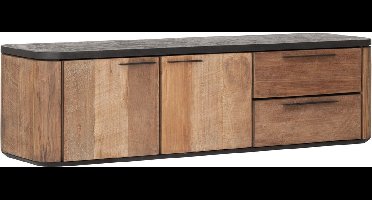 DTP Home Soho zwevend tv meubel Teakhout Mortex 150x40x42 cm