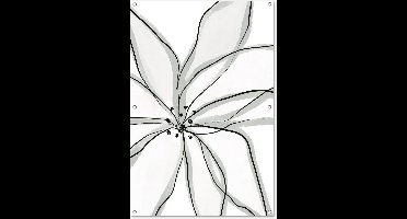 GreatGardenPosters - Tuinposter - Pastel - Bloem - Abstract - Tuin - Tuindoek voor buiten - Wanddecoratie - Tuinschilderij - 80x120 cm