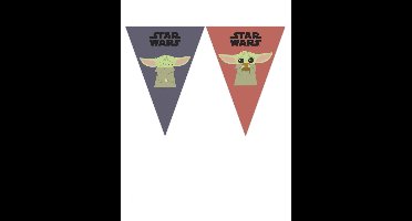 Vegaoo - Baby Yoda The Mandalorian wimpelslinger 2,3 m