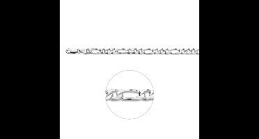 Vigor ketting figaro 6 mm - Zilver