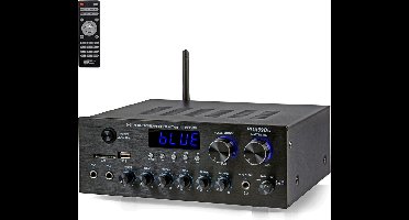 DailySupplies® Audioversterker – Stereo Versterker Met Bluetooth – Audio Amplifier Met Karaoke Portals – Led Display - Veelzijdig