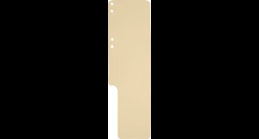 Exacompta verticale verdeelschotten, B 100 x H 320 mm, gemaakt van gerecycleerd karton, gems, 100 stuks