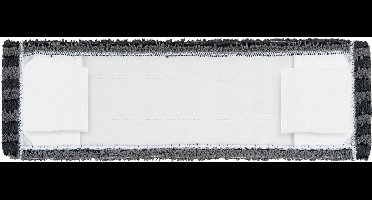Microvezelmop Dust Killer Grey, breedte 400 mm, m. pockets en flappen, set van 5 stuks
