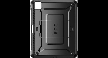 Supcase hoes met screen protector geschikt voor iPad Pro 13 inch (M5 2025 / M4 2024) - Zwart