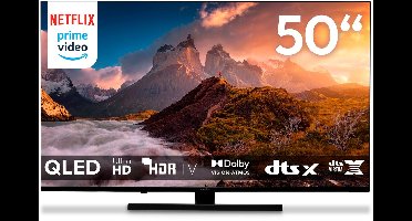 MEDION TV 125,7 cm (50 inch) QLED (Google TV, 4K, Dolby Vision HDR, Netflix, Prime Video, Disney+, Dolby Atmos, DTS X, Smart TV, PVR, Bluetooth, MD 850700)