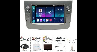 Car Navigation - 7-inch in-car stereo radio, supports CarPlay and GPS navigation, compatible with Alfa Romeo Mito models 2008-2019, Android 15 system.