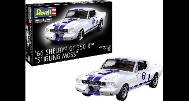 Revell Modelbouwpakket Auto - 07736 Shelby Ford Mustang GT 350 R 1966 - Stirling Moss - Rauto Plastic - 1:24 - Modelbouw