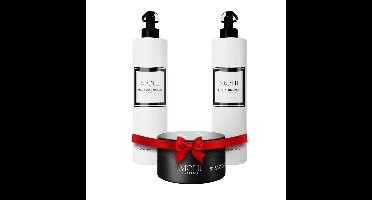 MOHI Repair & Define Set - Shampoo, Conditioner, Haarwax en Hoofdhuid Massage Borstel - Herstelt beschadigd haar en biedt flexibele styling met natuurlijke glans