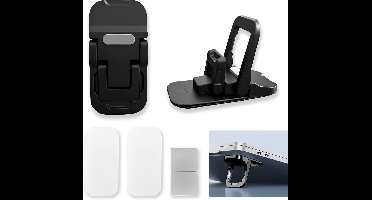 2 Stuks Laptopstandaard - Mini-Laptopstandaard - Onzichtbare Computertoetsenbordstandaard - In Hoogte Verstelbaar - Compatible With Most Laptops - Tablets - Keyboards - Mobile Phones - Zwart