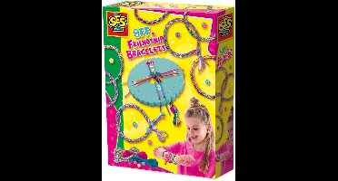SES Creative - Hobby Pink - BFF Vriendschapsarmbandjes - Knutselen Meisjes - Armbanden Maken - 4 Kleuren - Vanaf 5 jaar