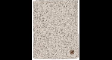 Jollein Baby Deken Ledikant - 100x150cm - Box Knit - Warm Sand/Velvet