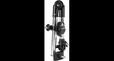 ByShane - Verstelbare beugel voor paraplubakhouder voor buiten - fiets en elektrische fiets - kinderwagen rolstoel - zwart metaal - eenvoudige installatie - regenbescherming