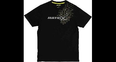 Matrix Hex Print T-Shirt Black - Maat : Large