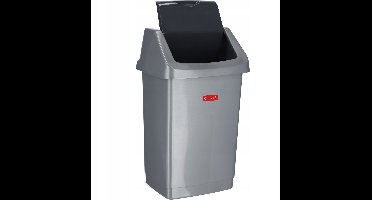 Curver Click-it multifunctionele mand van kunststof zilver, kunststof, grijs, 9 l