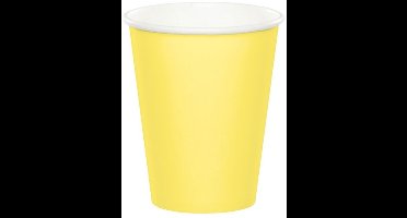 Daily Style – Kartonnen Bekers – Geel – 20 stuks