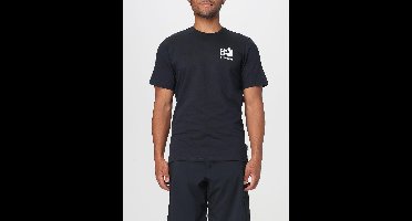 Graphic Short Sleeve Crew Neck T-Shirt for Everyday Wear - Black