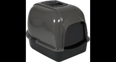 Ebi Cat House Eclipse - Kattenbak - Donkergrijs - 43x56x40cm