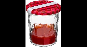 Secret de Gourmet Inmaakpot/voorraadpot - 6x stuks - 280 ml - glas - met schroefdeksel - weckpot