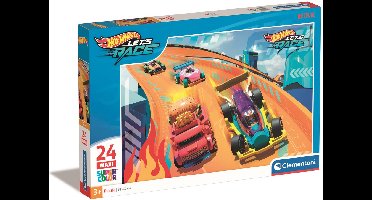 Clementoni - Puzzel - 24 Maxi Stukjes - Hot Wheels - Kinderpuzzel - Vanaf 3 jaar
