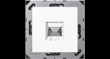 Jung Inzetplaat Schakelmateriaal A1569-1WEWW - RJ45 centraalplaat - alpinwit