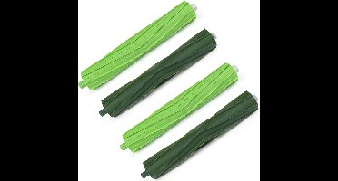 Set van 2 rollen borstels geschikt voor iRobot Roomba, reserveonderdelen voor iRobot Roomba E Serie E5 E6 i Serie i7 i7+ i7 Plus i3 i3+ Robotik 4 rubberen borstels