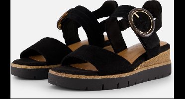 Tamaris Sandalen zwart Leer - Maat 39