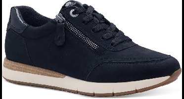 Tamaris Comfort Sneakers blauw Suede - Dames - Maat 42
