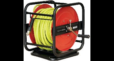 Haspel perslucht 30 m Ø 1/4 10 bar Gepoederlakt staal MW Tools HAL01430M