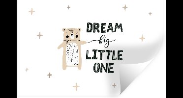 Muurstickers - Sticker Folie - Quotes - Spreuken - Dream big little one - Baby - Kids - Kinderen - Jongens - Meiden - 30x20 cm - Plakfolie - Muurstickers Kinderkamer - Zelfklevend Behang - Zelfklevend behangpapier - Stickerfolie